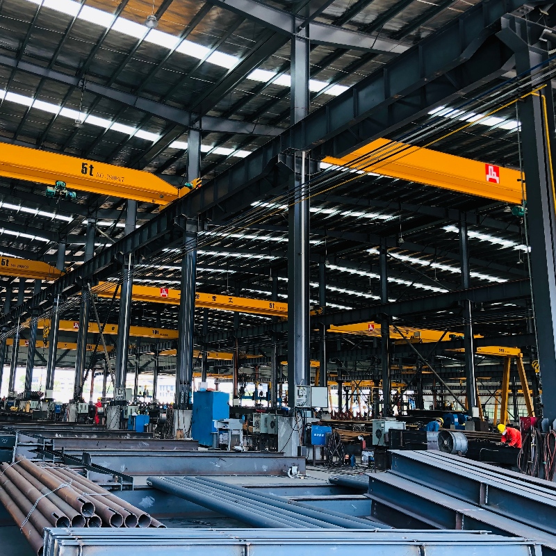 China Steel Structure Factory Rámováno Commercial Office Building, Strukturální Steel Truss Prefab Konstrukce s kresbou